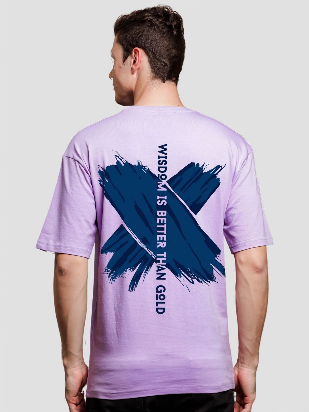 ADRO Men Typography V-Neck T-shirt