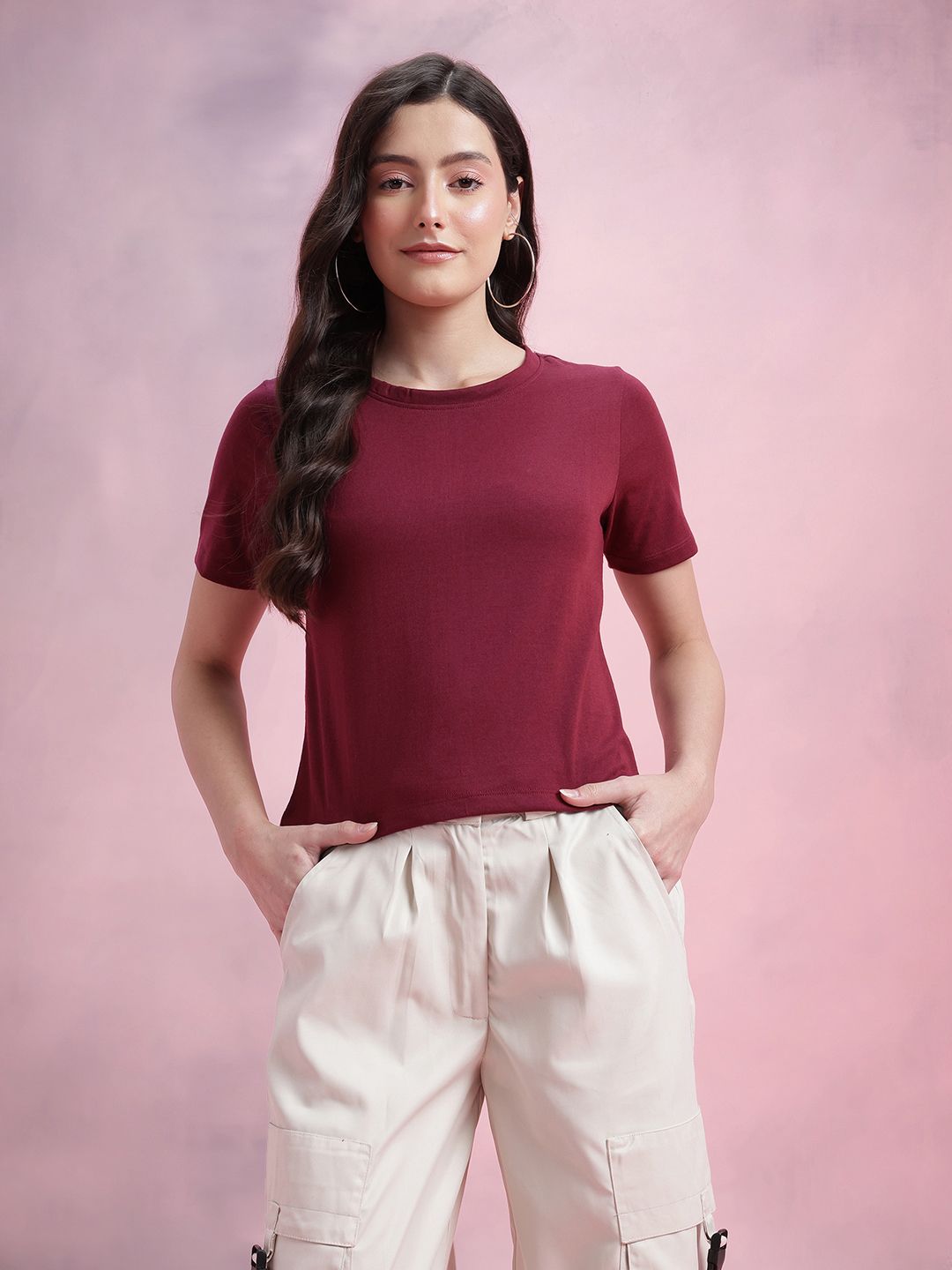 DressBerry Women Solid T-shirt