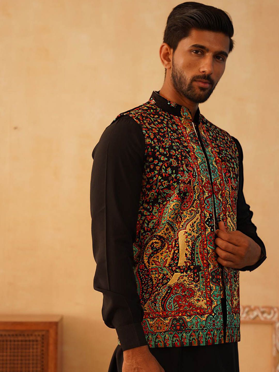 Jompers Printed Nehru Jackets