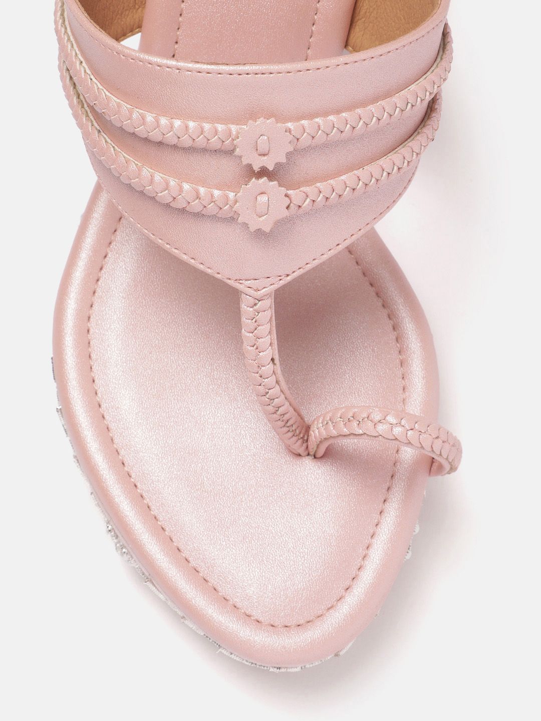House of Pataudi Embellished Detailed Wedges