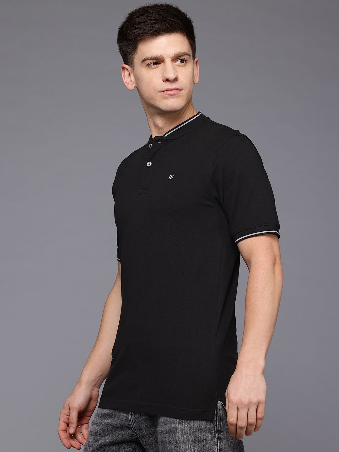 Raymond Henley Neck Pure Cotton Modern Fit T-shirt