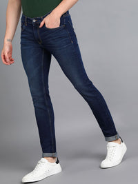 Urbano Fashion Men Blue Slim Fit Light Fade Stretchable Jeans