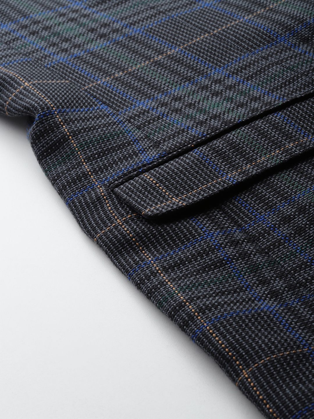 Park Avenue Slim Fit Checked Single-Breasted Blazers