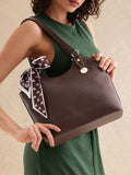 all about you Structured Shoulder Bag with Bow Detail