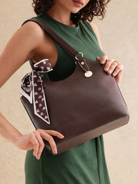 all about you Structured Shoulder Bag with Bow Detail