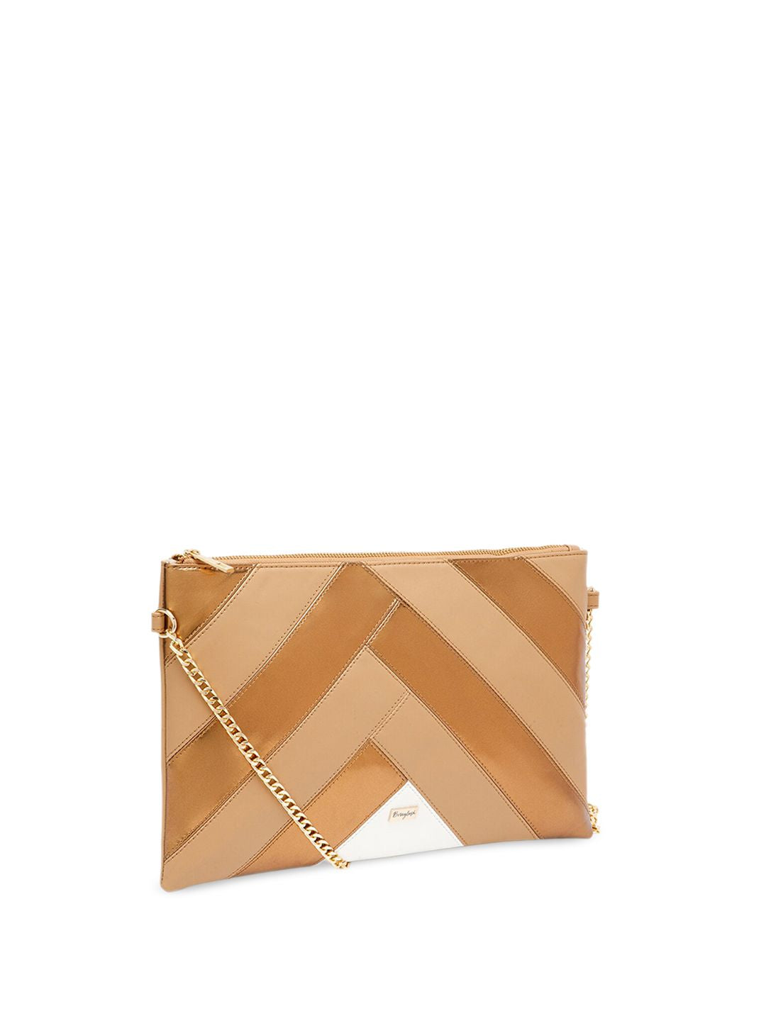 Berrylush Beige Textured Structured Sling Bag
