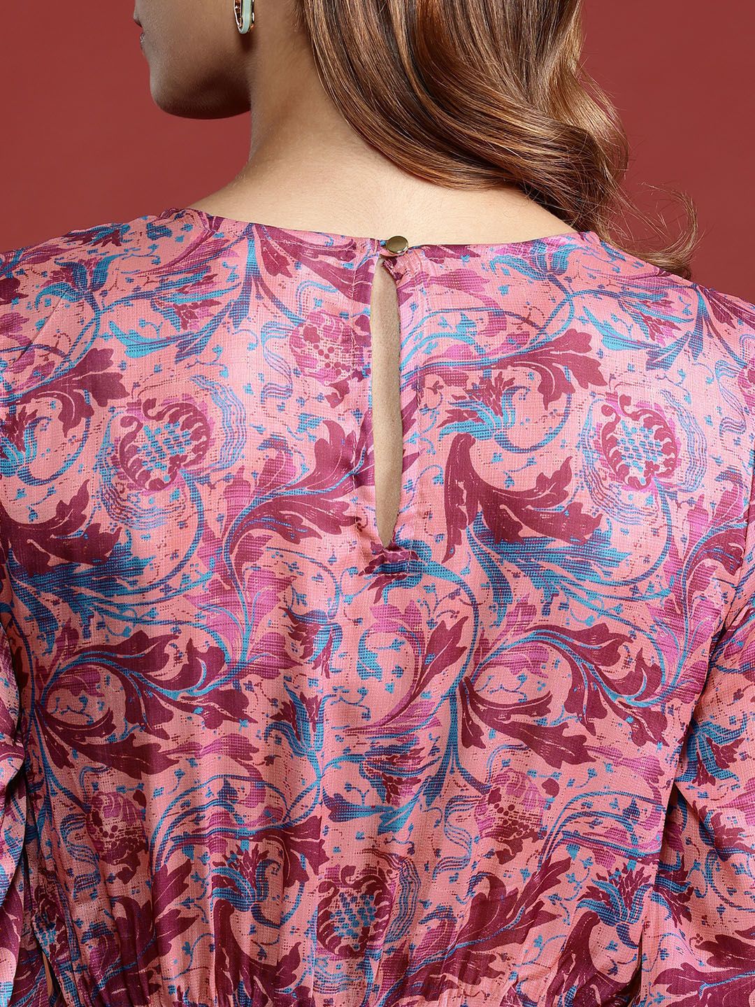 all about you Floral Print Fit & Flare Midi Dress