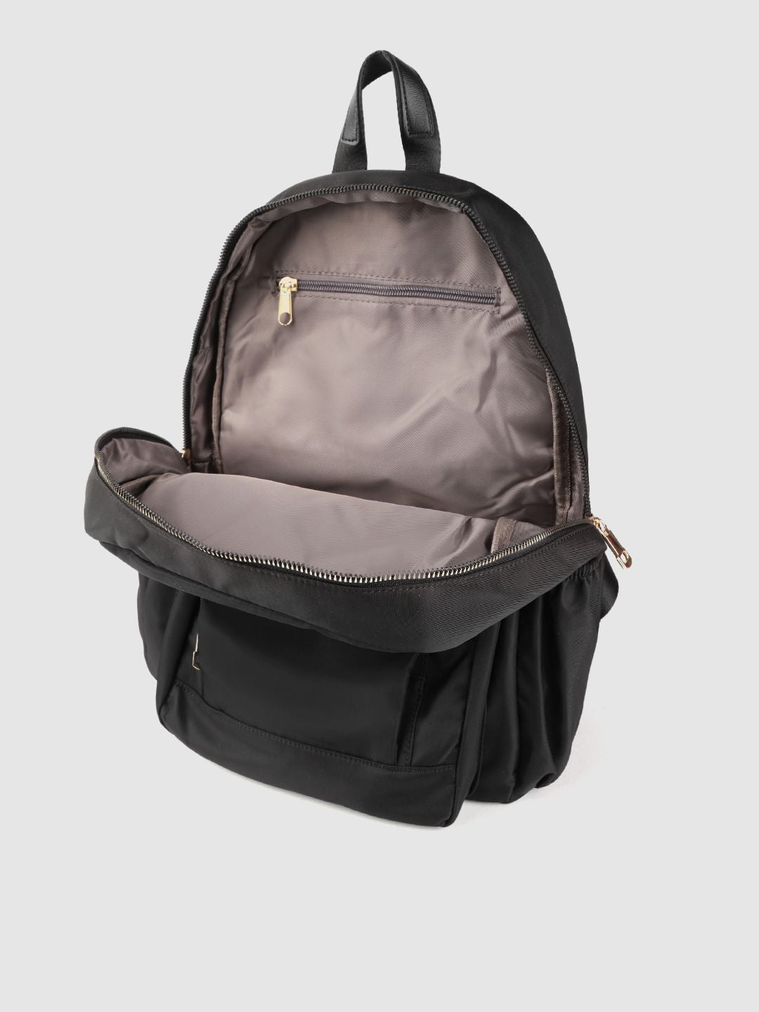 Lino Perros Women Black Solid Backpack