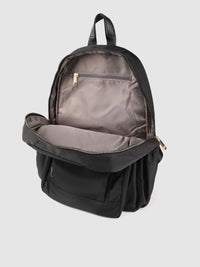 Lino Perros Women Black Solid Backpack