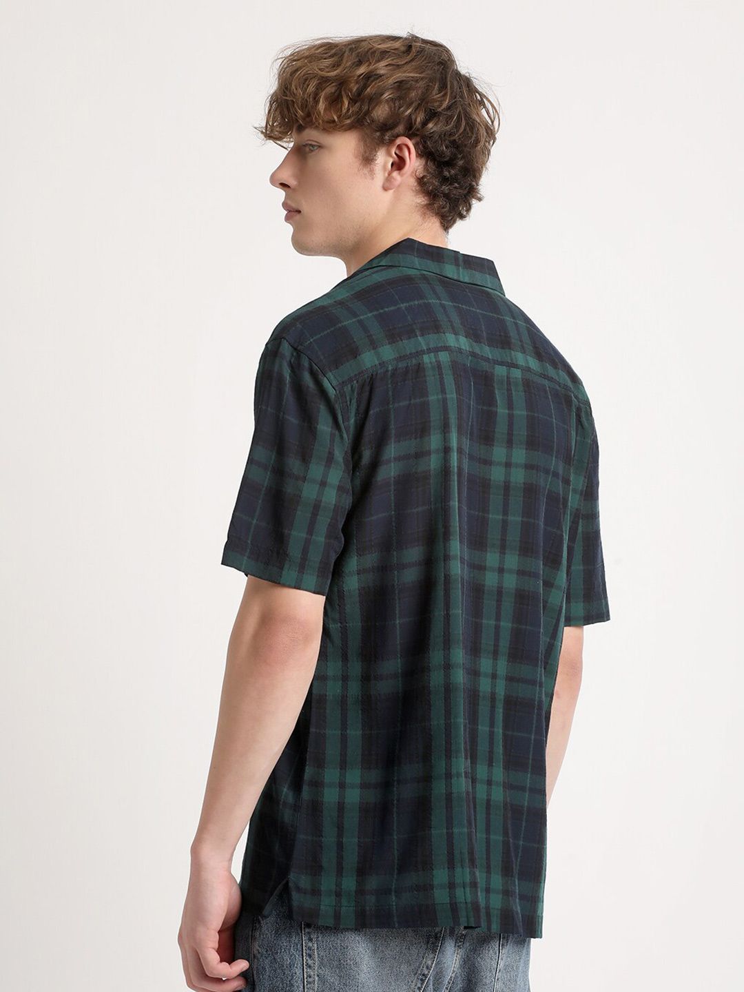 THE BEAR HOUSE Tartan Checks Cotton Casual Shirt
