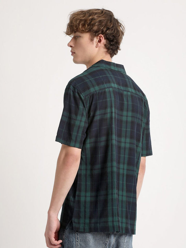 THE BEAR HOUSE Tartan Checks Cotton Casual Shirt