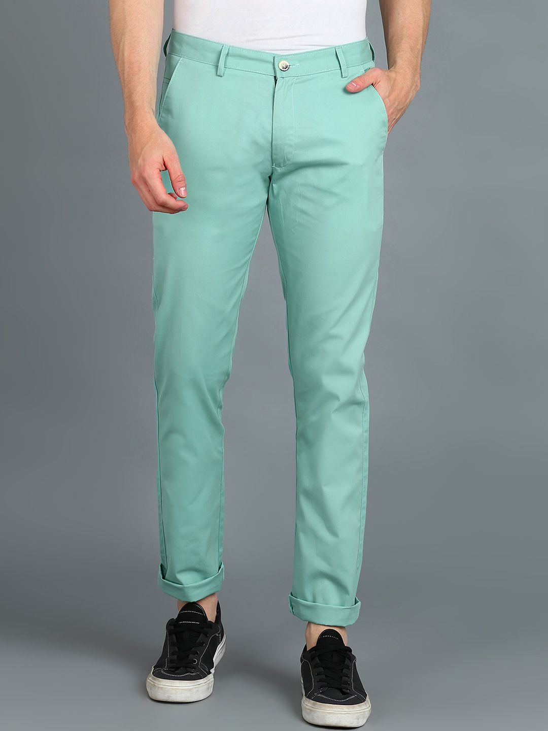Urbano Fashion Men Slim Fit Easy Wash Cotton Chinos