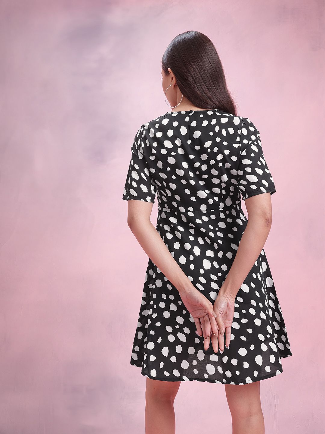 DressBerry Printed A-Line Dress