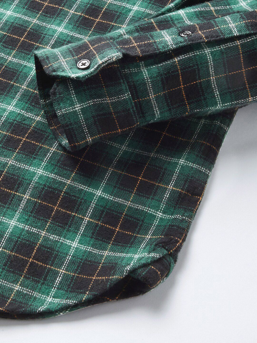 THE BEAR HOUSE Slim Fit Tartan Checked Pure Cotton Casual Shirt