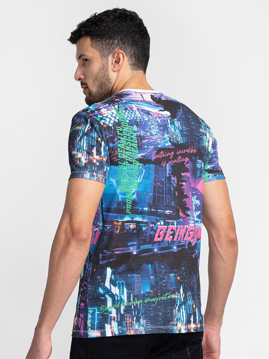 Being Human Graphic Printed Cotton T-Shirt