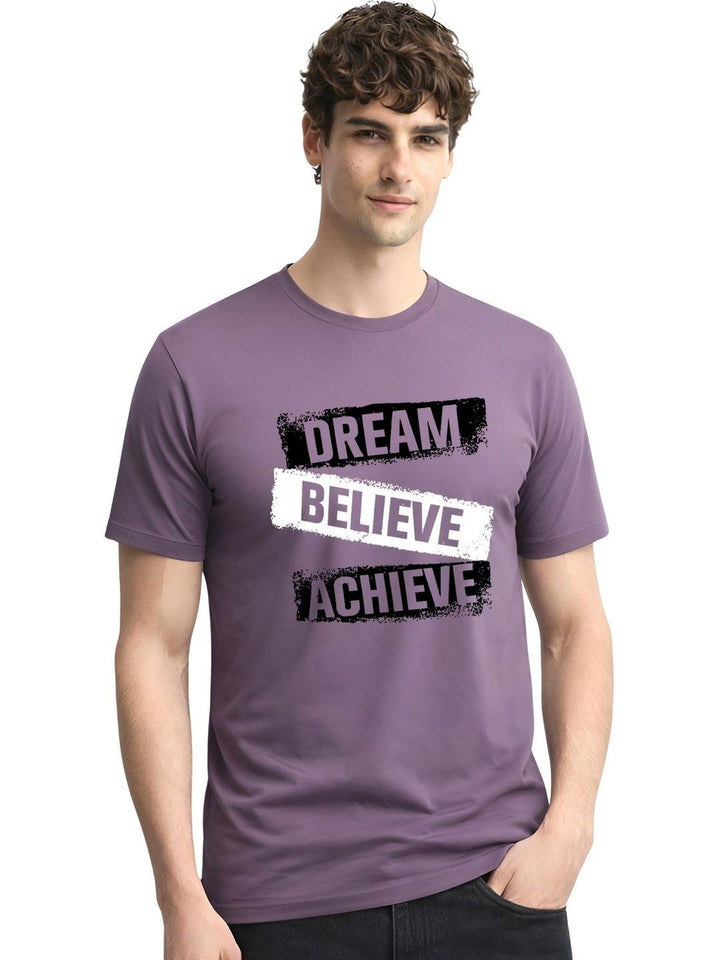 ADRO Men Typography Printed T-shirt