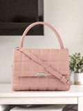 Lino Perros Pink Quilted Satchel
