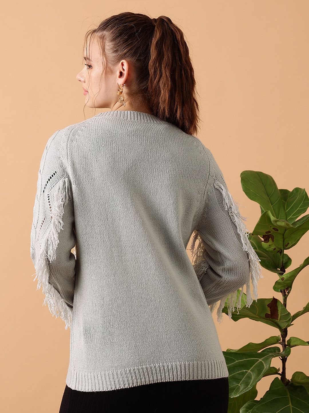 STREET 9 Cable Knit Acrylic Pullover