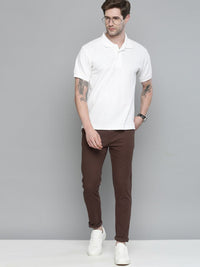 The Indian Garage Co Men Brown Slim Fit Chinos Trousers