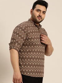SOJANYA PLUS Geometric Printed Cotton Kurta