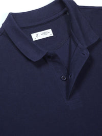 Thomas Scott Men Solid Polo Collar Cotton T-shirt