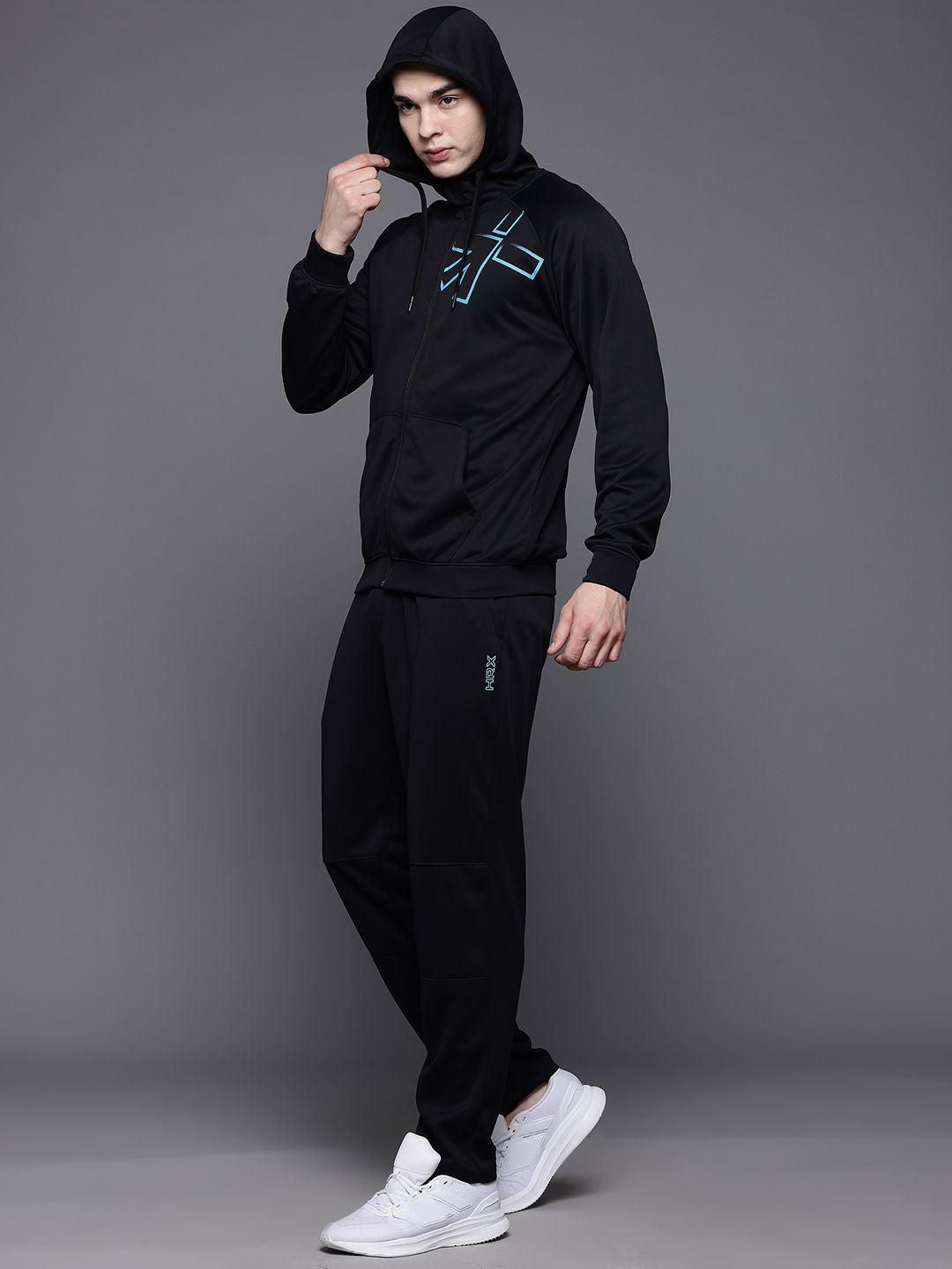 HRX by Hrithik Roshan Men Rapid-Dry Hooded Running Track-Suit