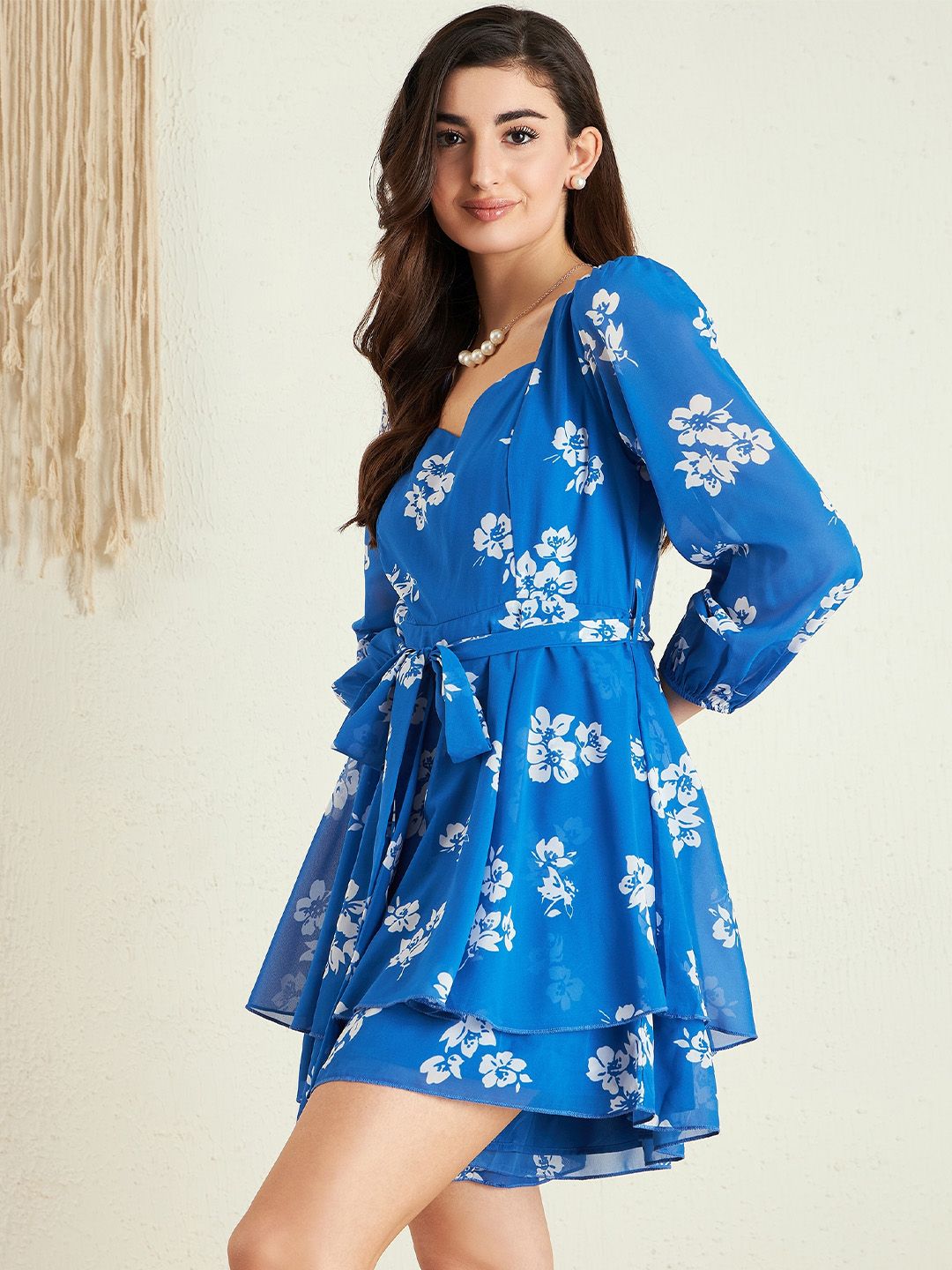 Berrylush Floral Printed Playsuit