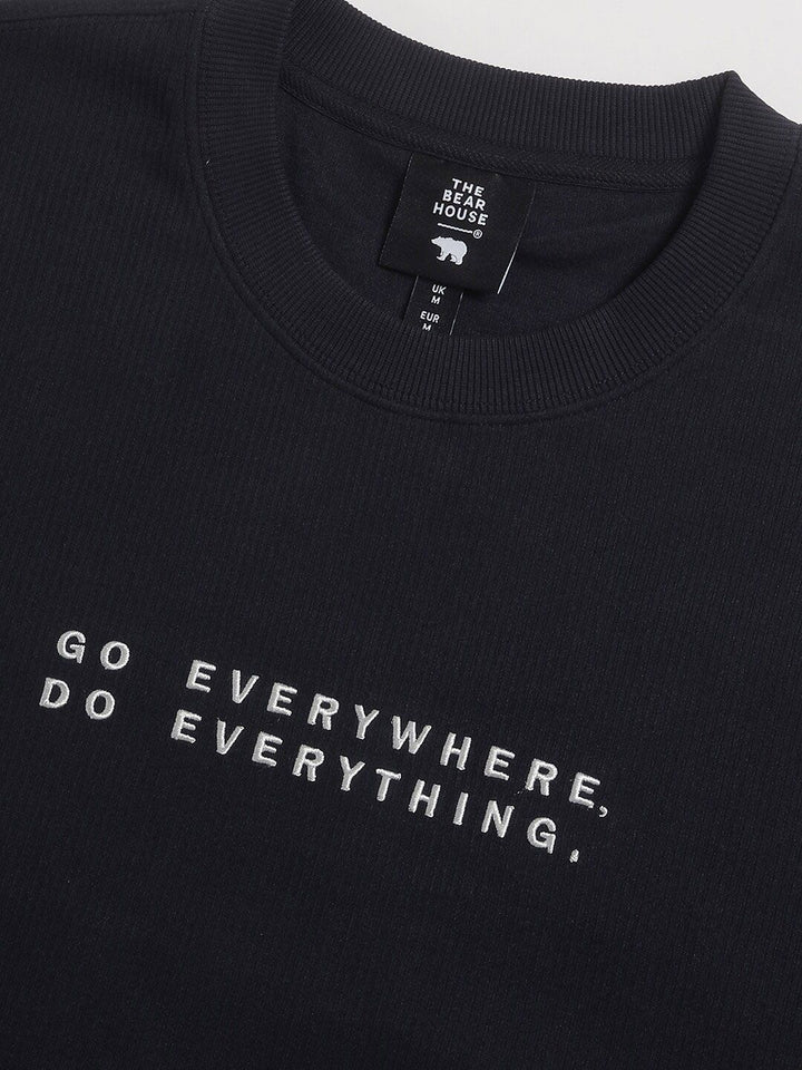 THE BEAR HOUSE Typography Printed Relaxed Fit Pullover