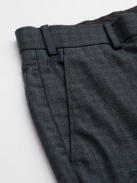 Raymond Men Checked Slim Fit Formal Trousers