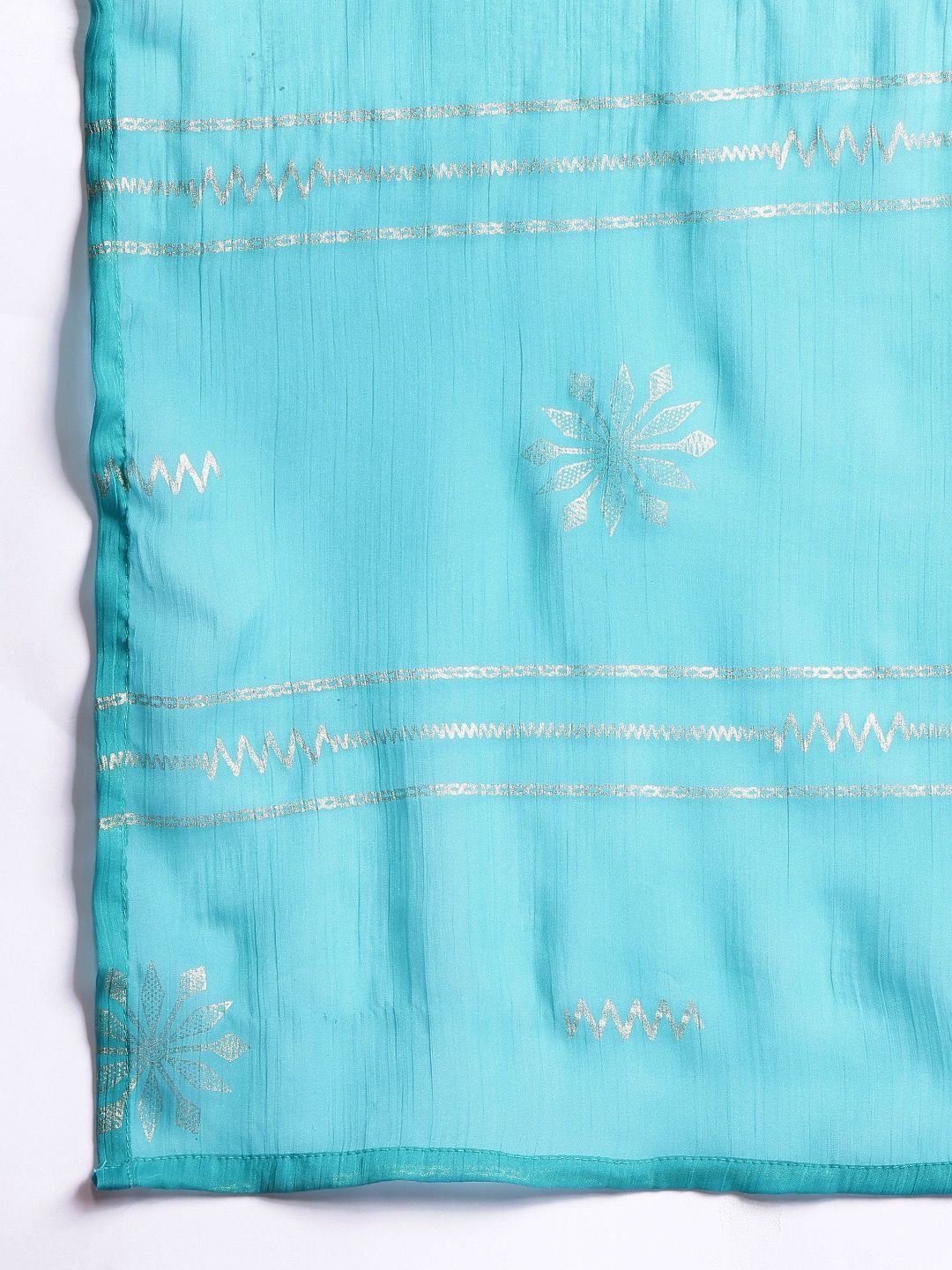Anouk Ethnic Motifs Print Gotta Patti Kurta with Sharara & Dupatta