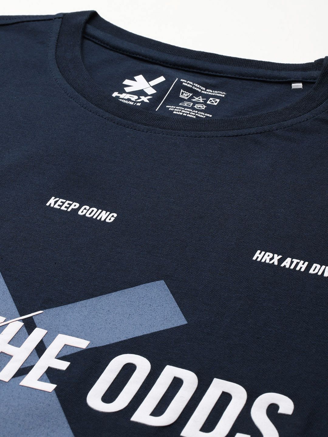 HRX by Hrithik Roshan Typography Print Training T-shirt