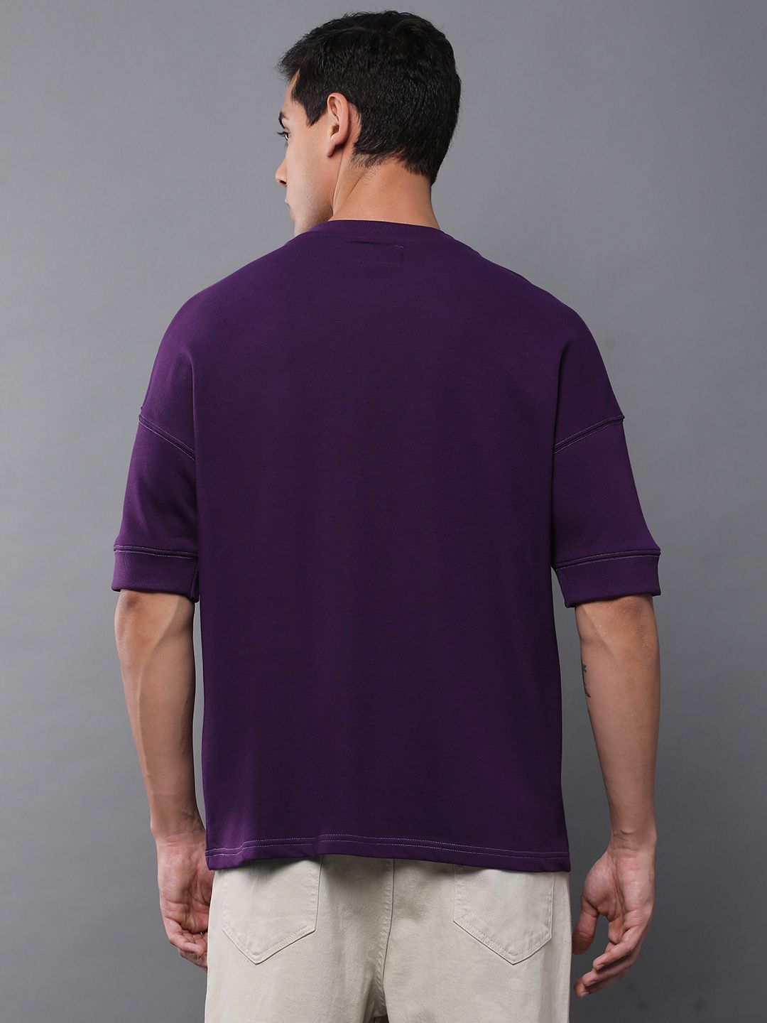 Difference of Opinion Men Oversized Drop Shoulder Ultra Soft Drapey Cotton T-Shirt