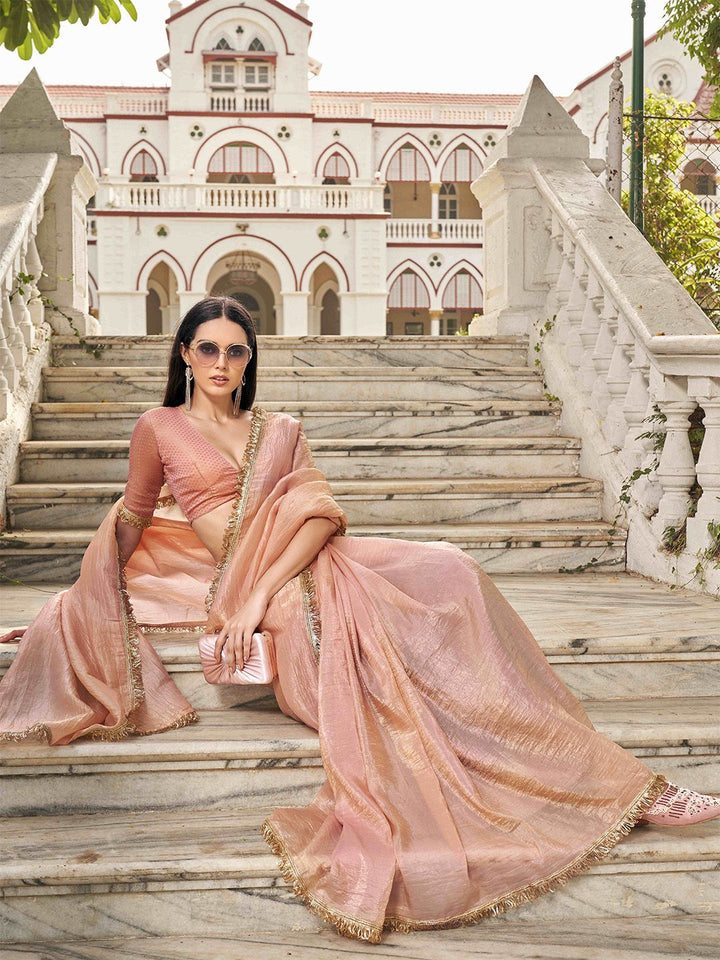 Tikhi Imli Sequinned Organza Saree