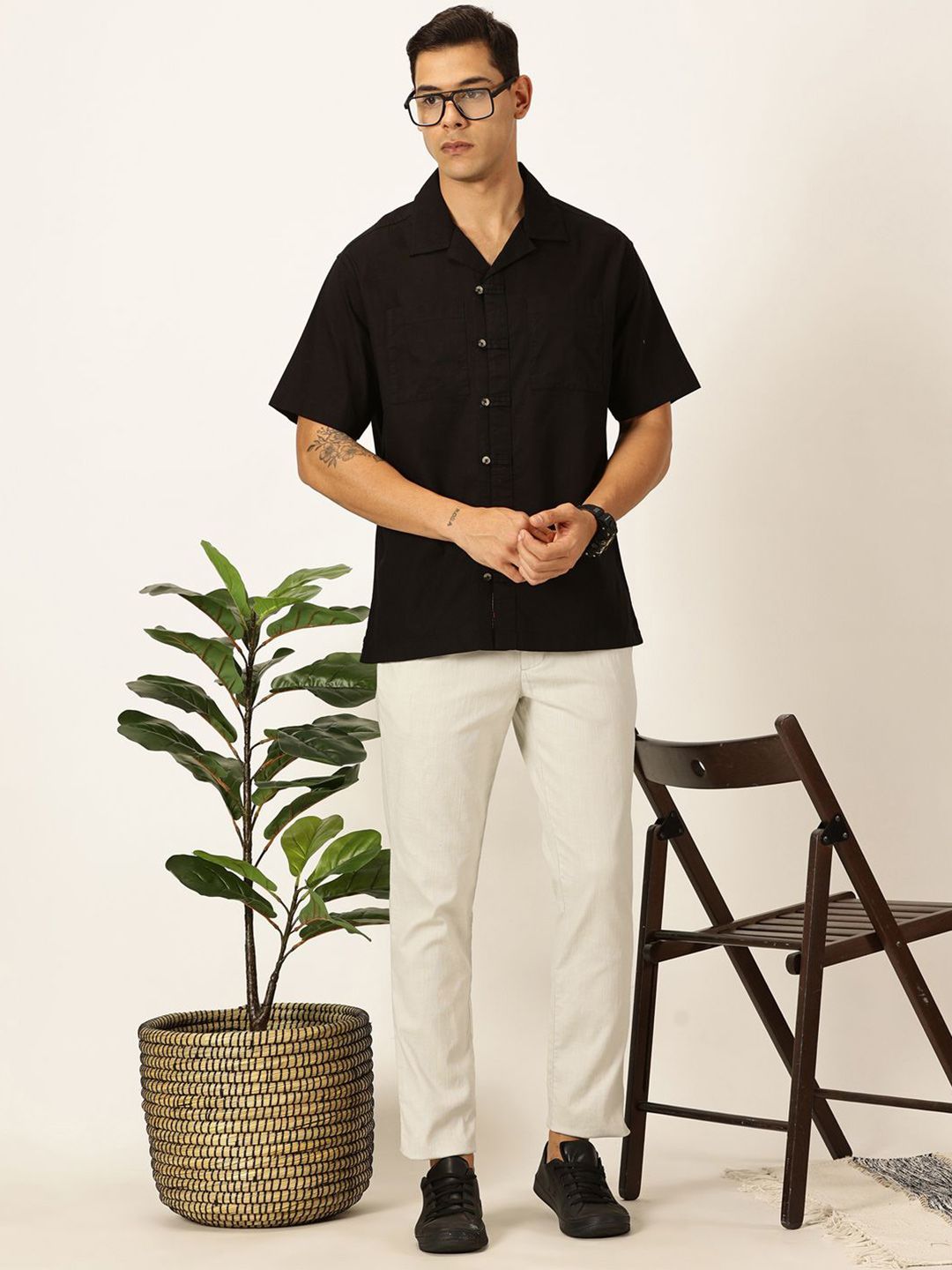Thomas Scott Men Premium Opaque Casual Shirt