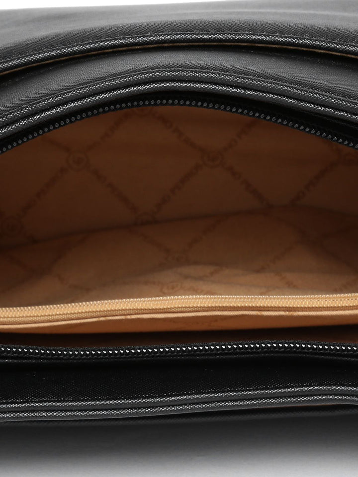 Lino Perros Black Solid Handheld Bag