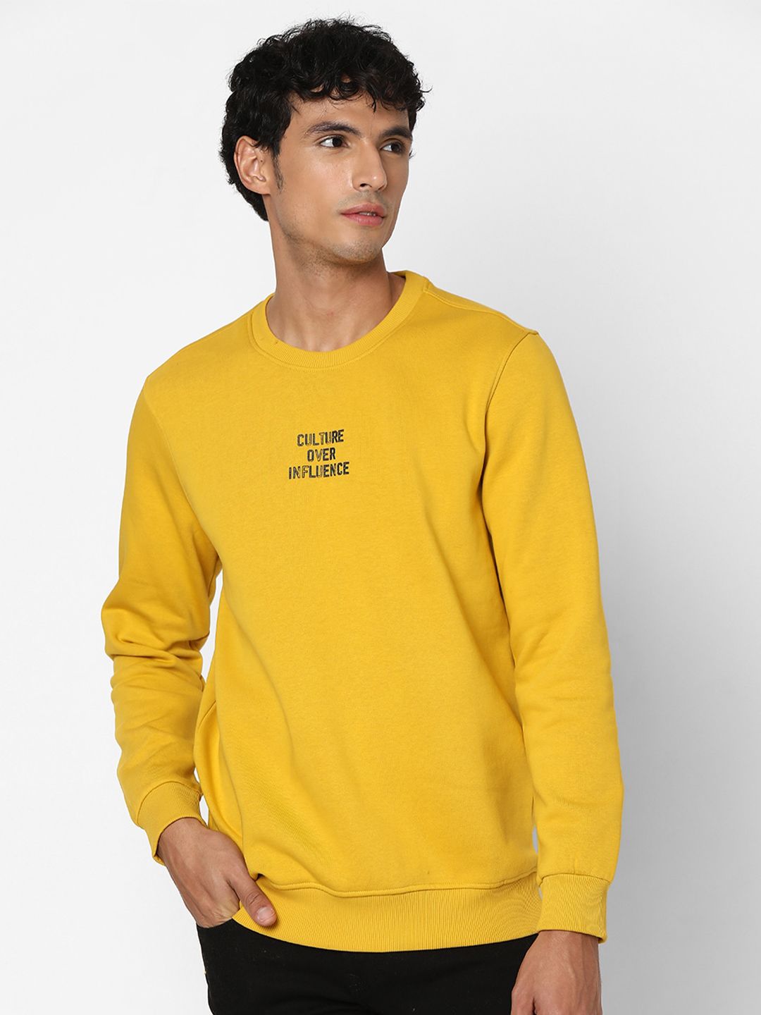 SPYKAR Round Neck Cotton Sweatshirt