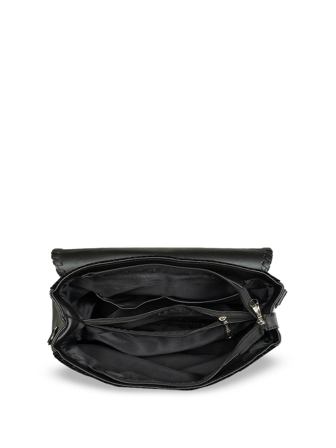 ZOUK Geometric Printed Structured Handheld Bag