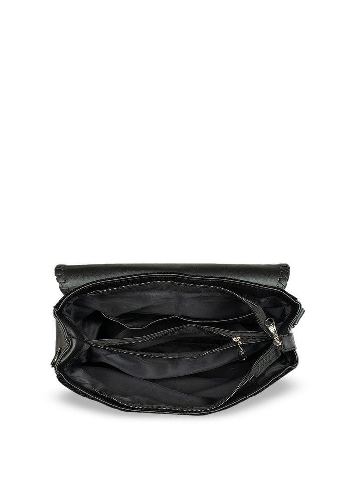 ZOUK Geometric Printed Structured Handheld Bag