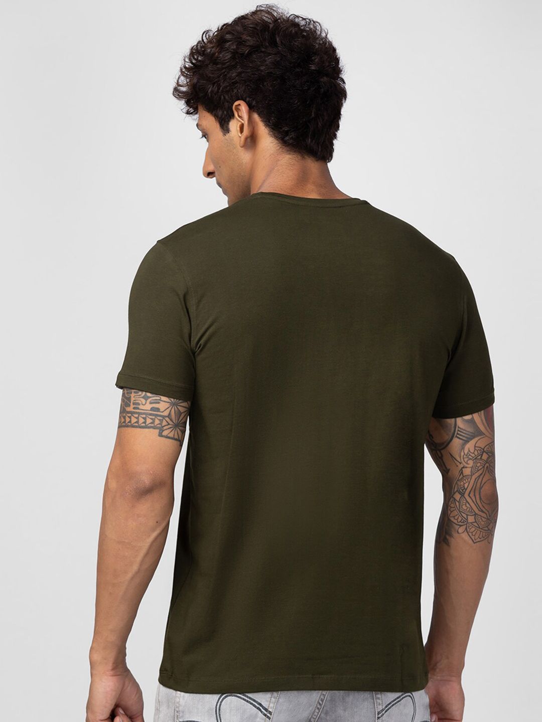 SPYKAR Men Typography Printed Slim Fit T-shirt