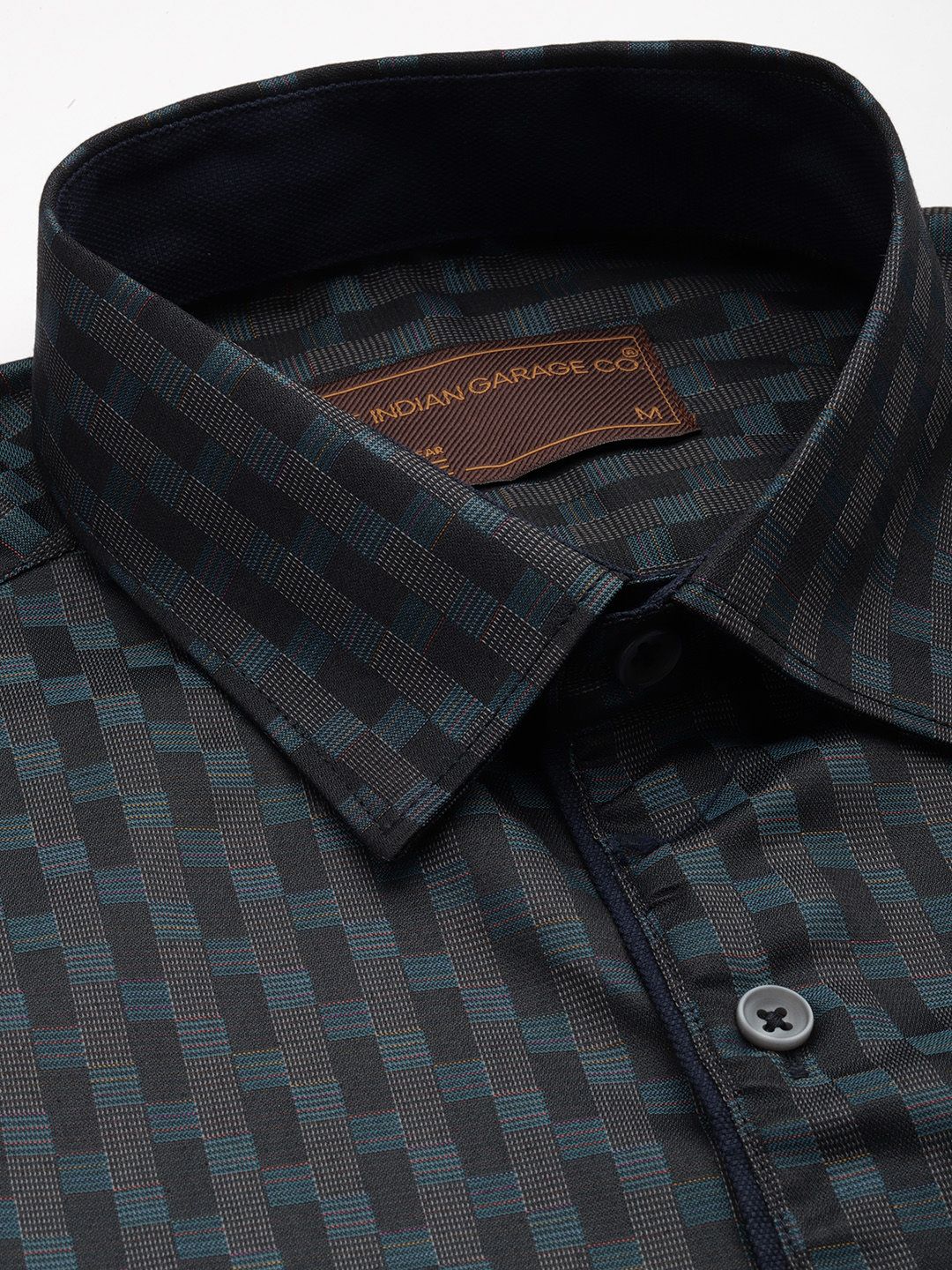 The Indian Garage Co. X Luxe Slim Fit Checked Formal Shirt