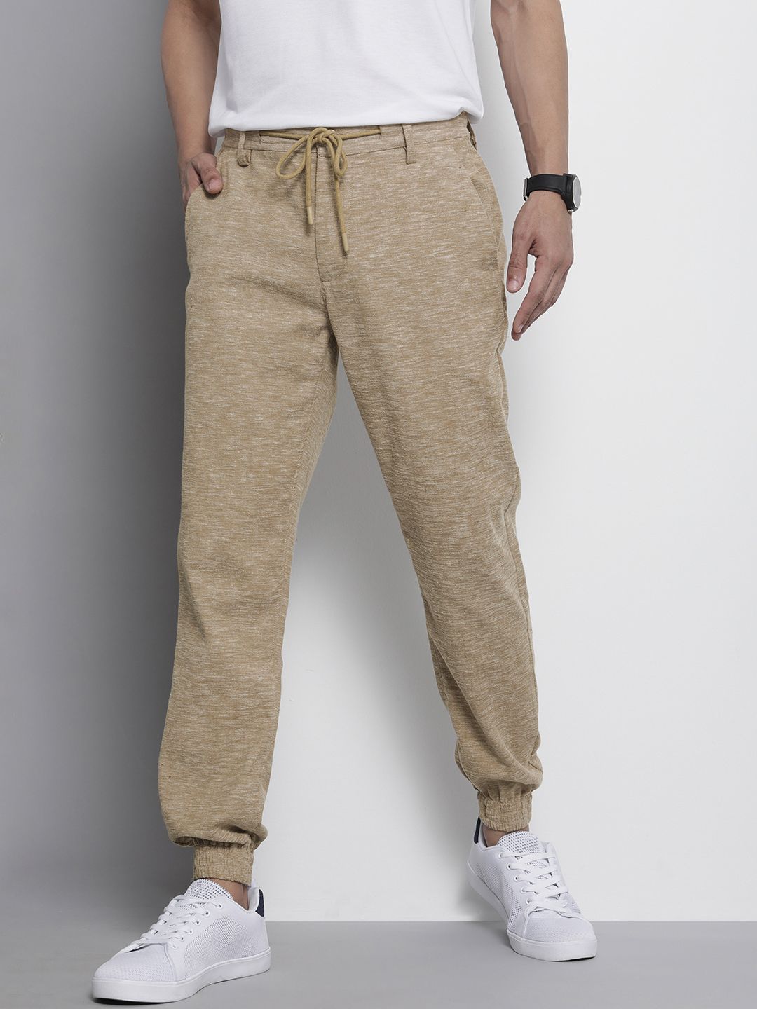The Indian Garage Co Men Slim Fit Joggers Trousers
