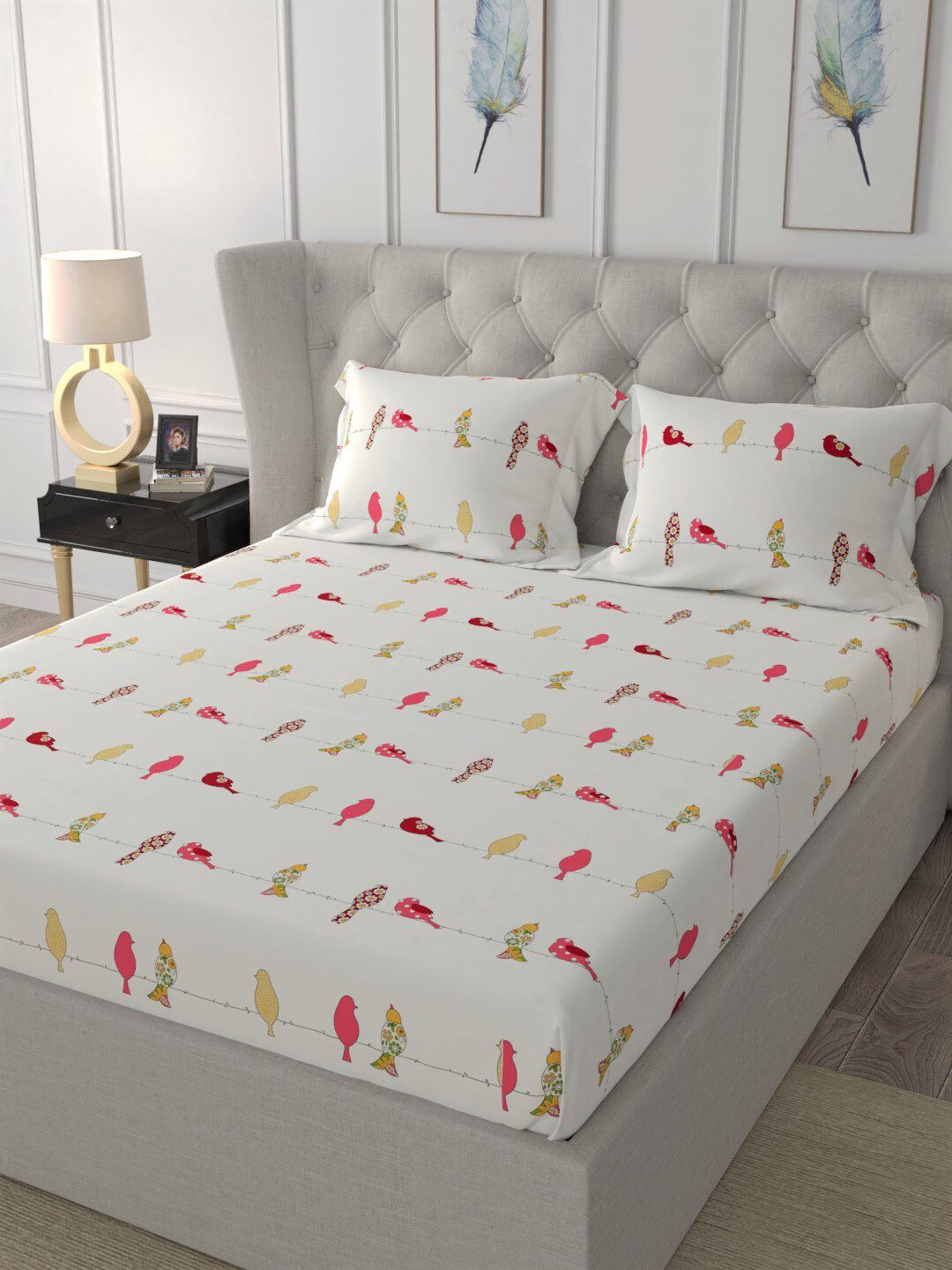 URBAN SPACE King Fitted Bedsheet Set