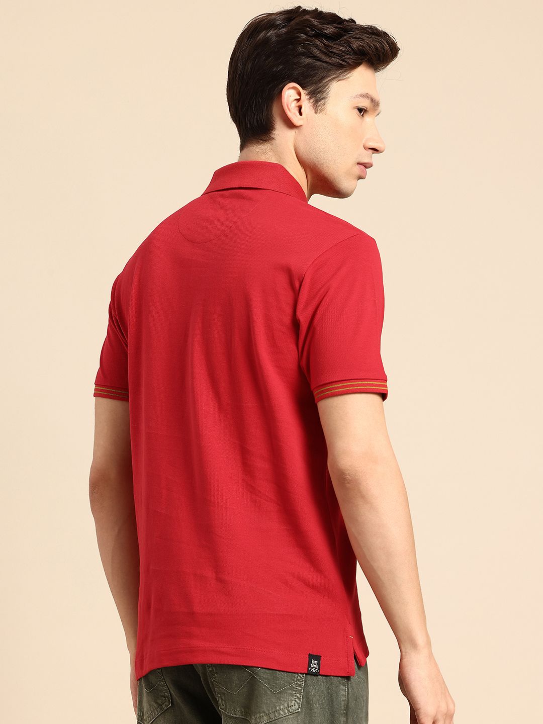 Being Human Pure Cotton Polo Collar T-shirt