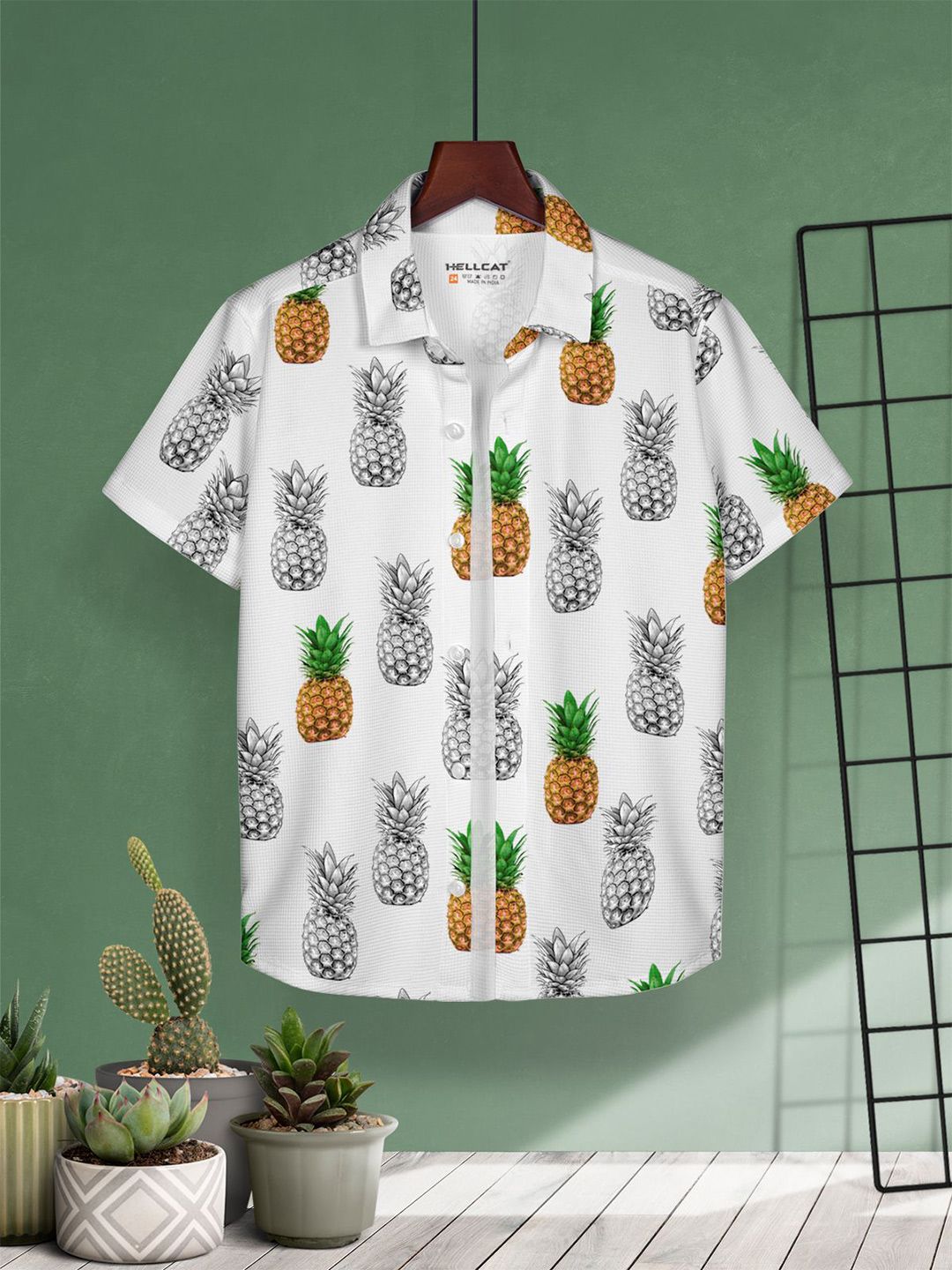 HELLCAT Boys Cotton Floral Opaque Printed Casual Shirt Pack of 2