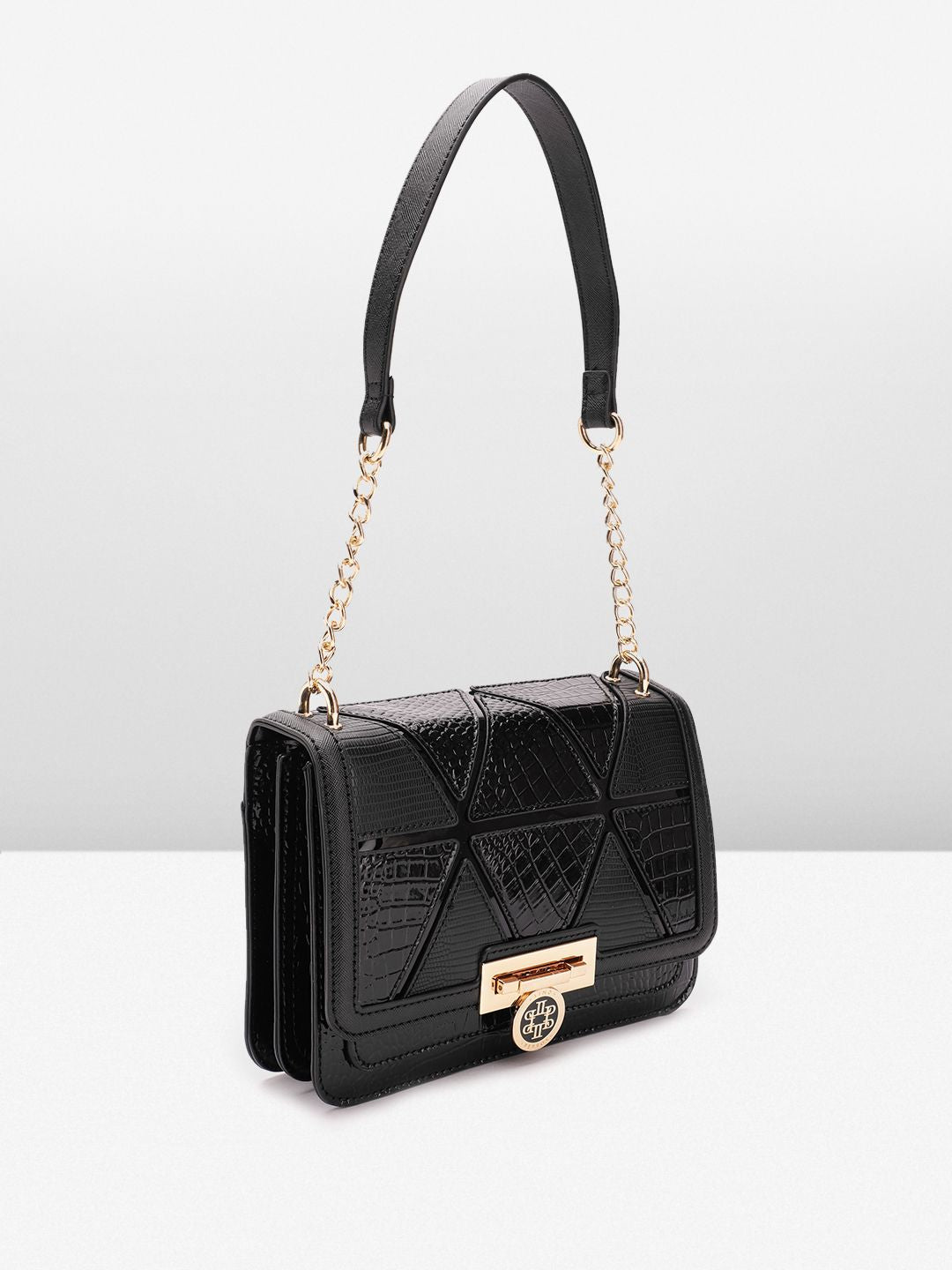 Lino Perros Textured Structured Shoulder Bag
