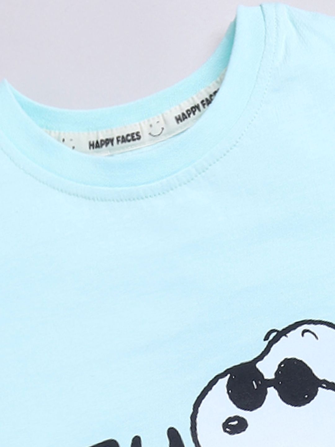 Happy Faces Kids Girls Snoopy Printed Pure Cotton Longline T-Shirt