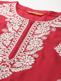 Indo Era Ethnic Motifs Embroidered Thread Work Kurta