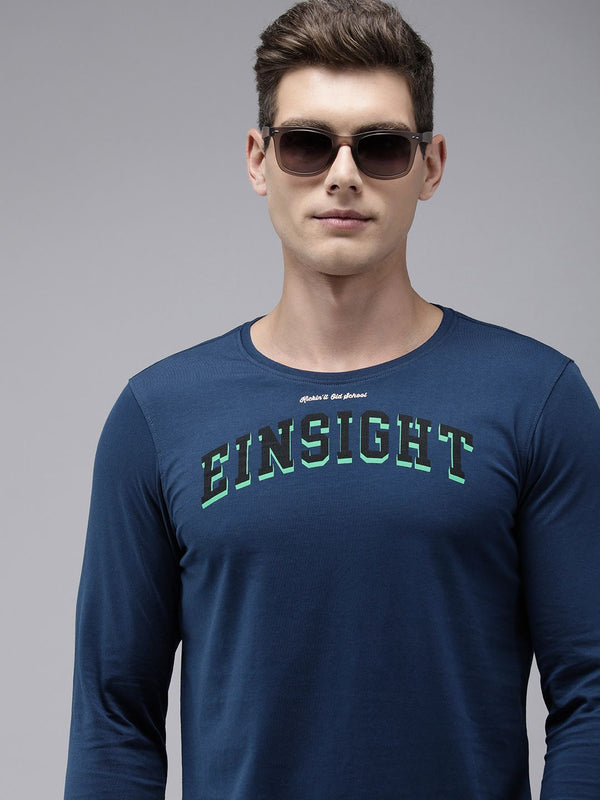 SPYKAR Typography Printed Slim Fit T-shirt