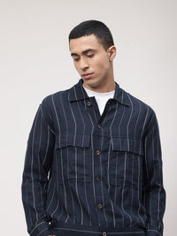 ether Zen Striped Chest Pocket Detail Shirt