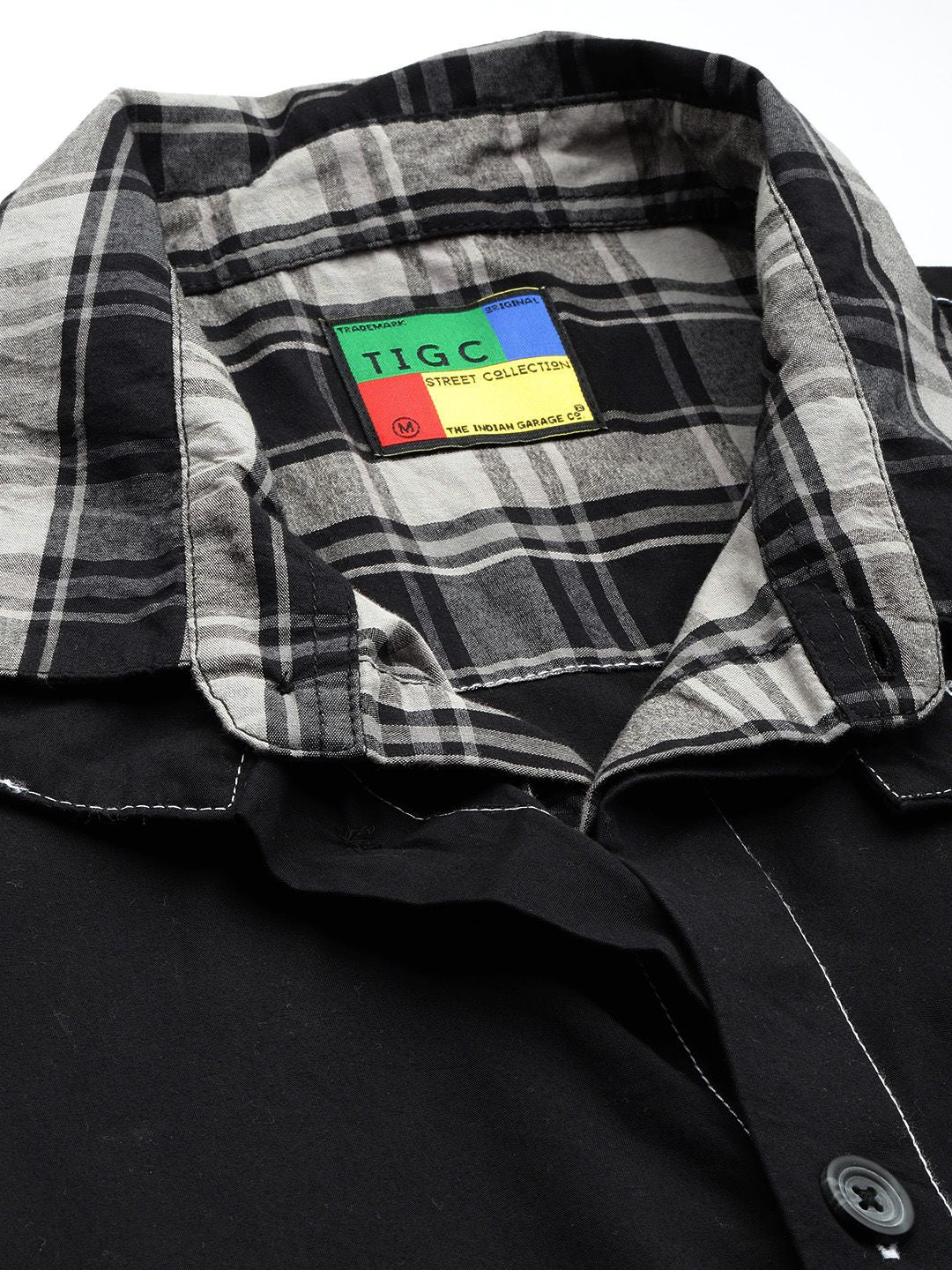 The Indian Garage Co Men Boxy Fit Solid Street Wear Utility Shirt